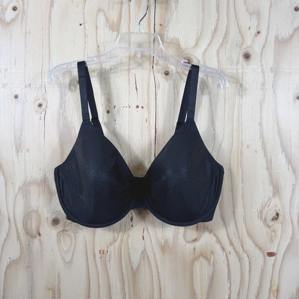 Natori Bra Black Conform Full Fit Memory Contour Women's 42DDD Seamless